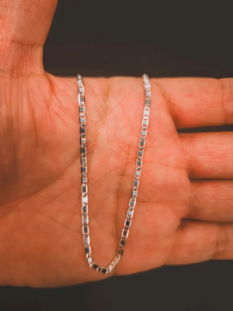 Cadena de plata elegante - 5