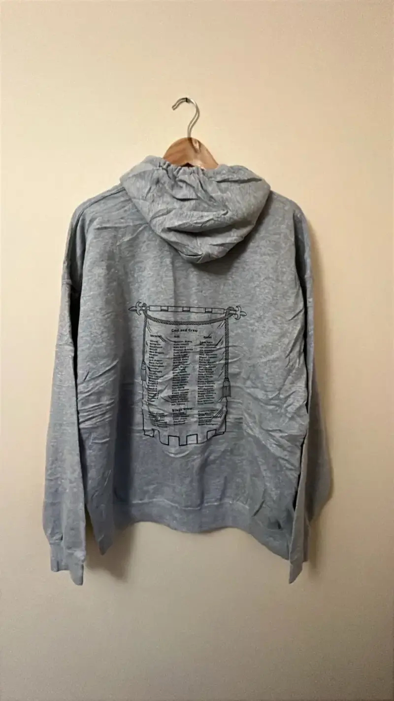 Polerón gris con capucha y diseño de dragón - 2