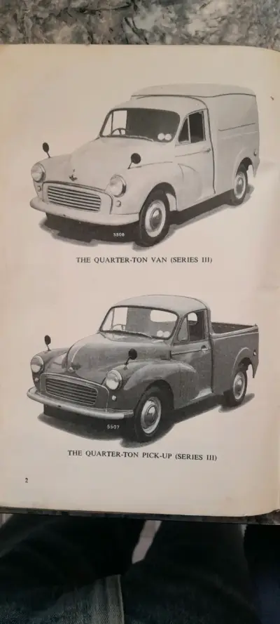 Manual original Morris de epoca - miniatura 1