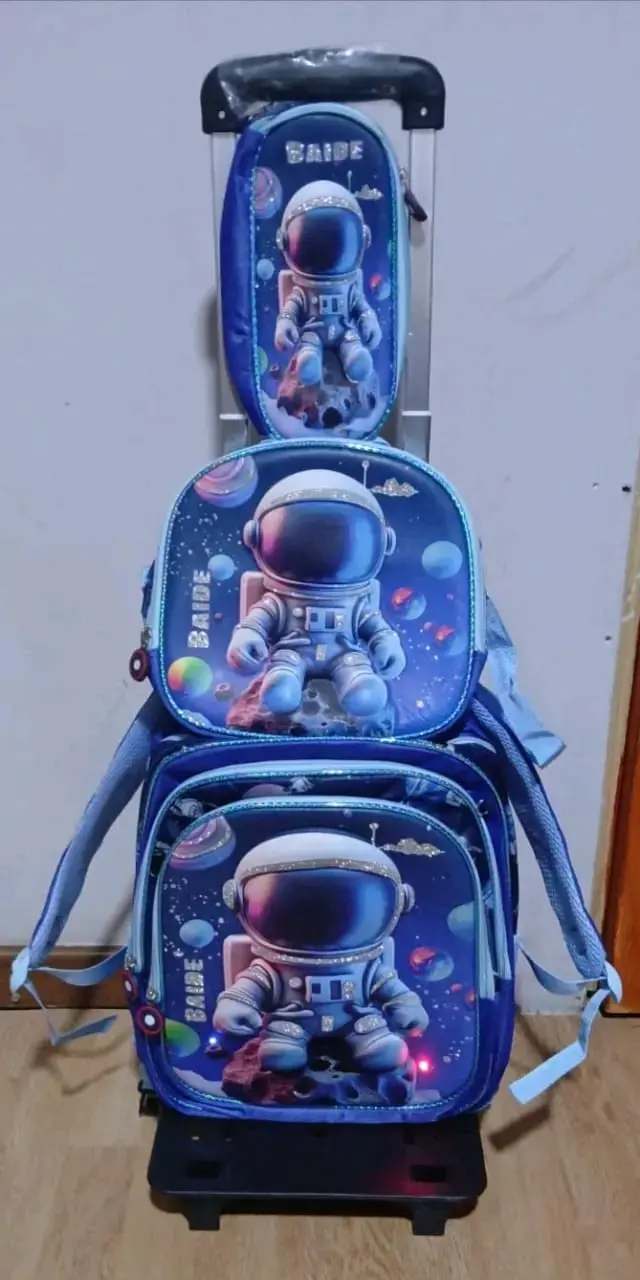 Set de mochilas infantiles con ruedas - 4