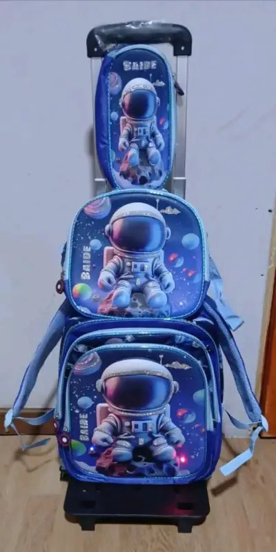 Set de mochilas infantiles con ruedas - miniatura 4