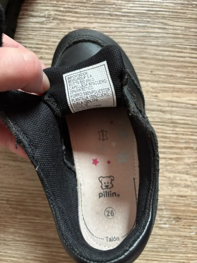 Zapatos escolares negros para niña nro 26 - 4