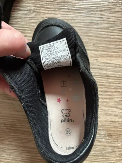 Zapatos escolares negros para niña nro 26 - miniatura 4