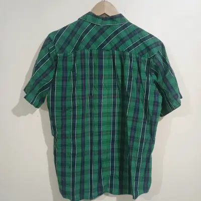 Camisa a cuadros verde Robert Lewis - miniatura 2