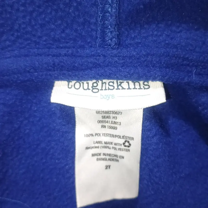 Polerón azul con capucha para niño - 4