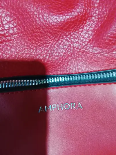 Mochila Amphora de cuero roja - miniatura 2