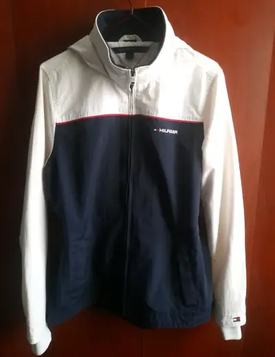 Chaqueta Tommy Hilfiger azul y blanca - miniatura 1