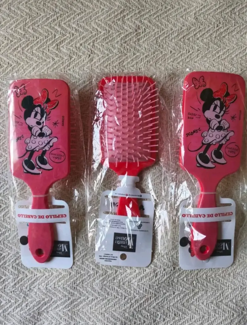 Cepillo de cabello Minnie Mouse rosa - 5