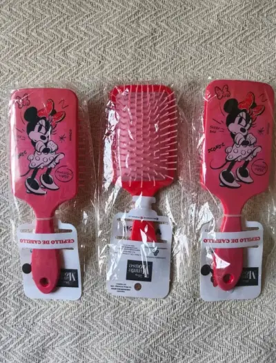 Cepillo de cabello Minnie Mouse rosa - miniatura 5