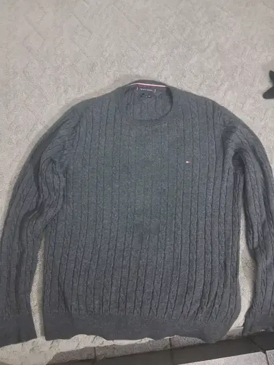 Suéter gris de lana Tommy Hilfiger - miniatura 1