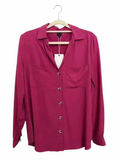 Blusa mujer rosada 100% Lyocell marca iO - miniatura 1