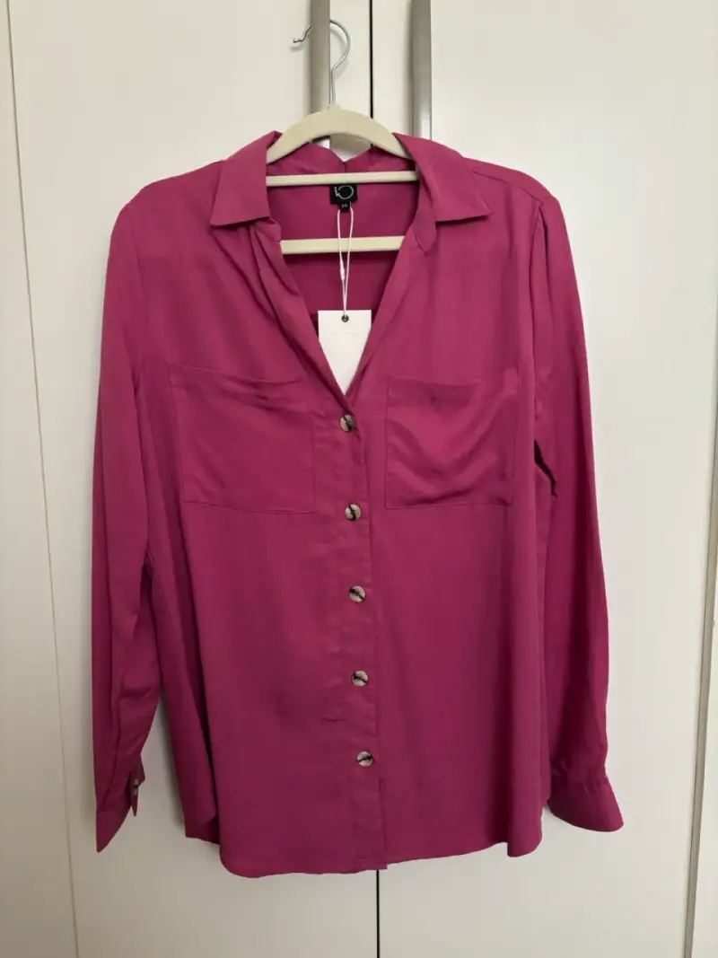 Blusa mujer rosada 100% Lyocell marca iO - 2