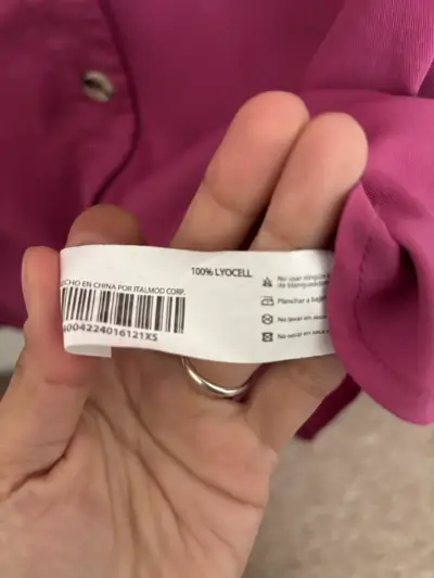 Blusa mujer rosada 100% Lyocell marca iO - miniatura 4