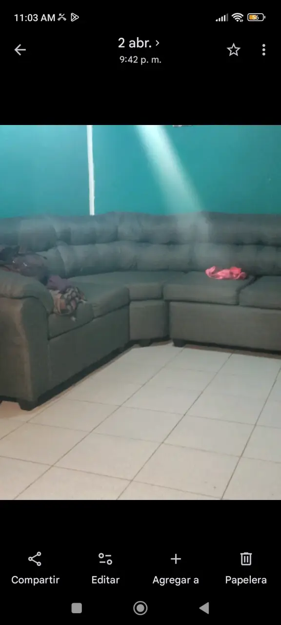 Sofá seccional gris nuevo sin uso - 2
