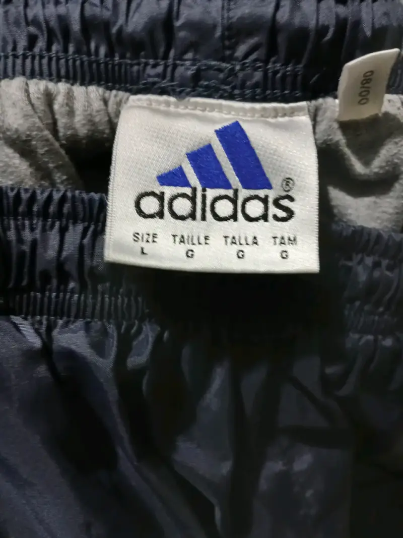 Buzo Adidas, azul oscuro con franjas amarillas - 2