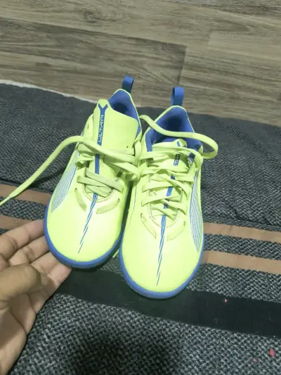 Zapatillas deportivas verde neón y azul talla 31 - miniatura 3