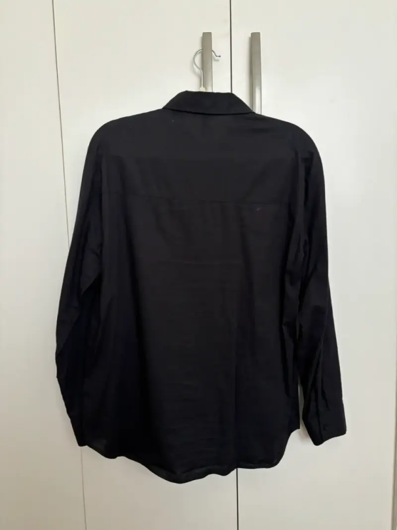 Blusa negra mujer H&M algodón - 3