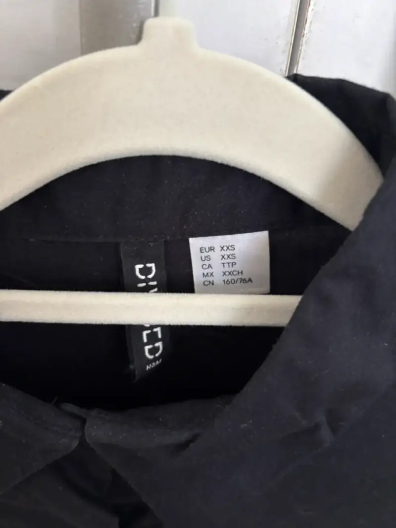 Blusa negra mujer H&M algodón - 4