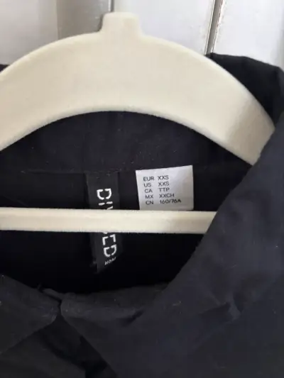 Blusa negra mujer H&M algodón - miniatura 4
