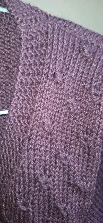 Suéter de lana de. Alpaca ,diseñoúñico Mar trenzad - miniatura 2