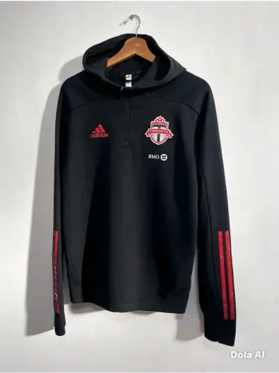 Polerón Adidas Toronto FC negro con capucha - miniatura 1