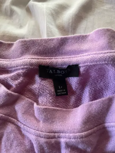Polerón tie-dye morado de algodón - miniatura 2