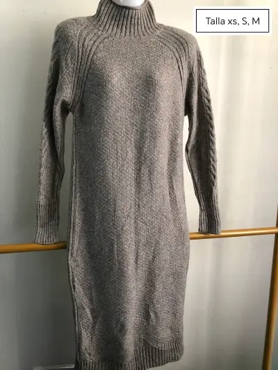 Vestido casual bicolor talla M - miniatura 4