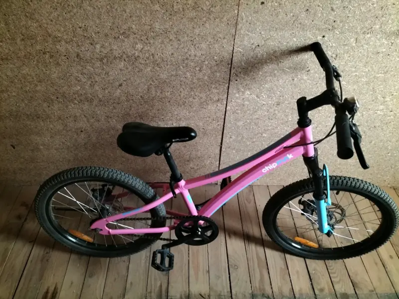 Bicicleta infantil Chipmunk rosa - 1