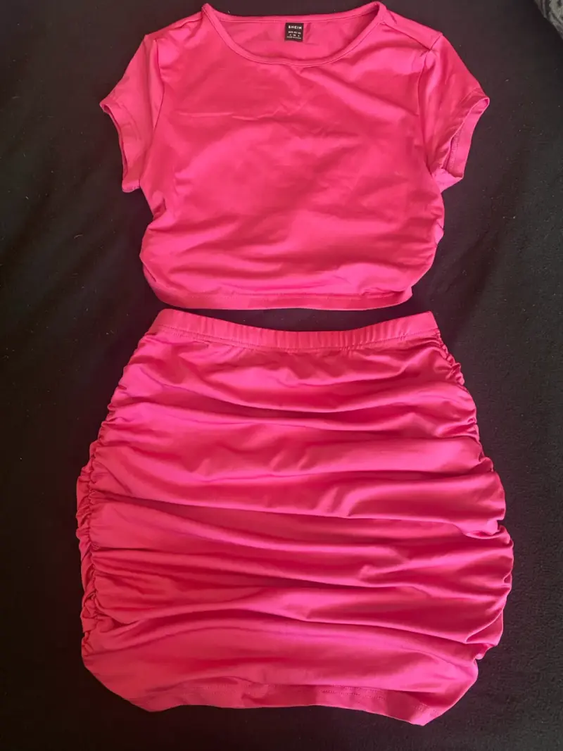 Conjunto fucsia de dos piezas