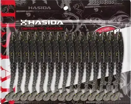 Señuelos de pesca Hasida con brillo, vinilos - 1