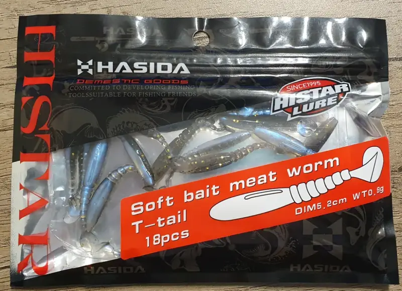 Señuelos de pesca Hasida con brillo, vinilos - 2