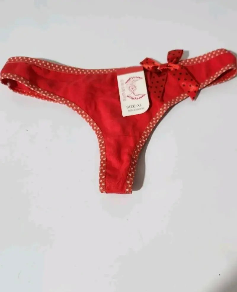 Colaless rojo con lazo y detalles lunares - 1