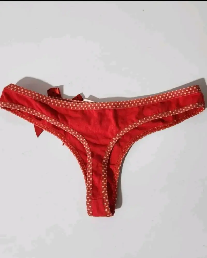 Colaless rojo con lazo y detalles lunares - 2