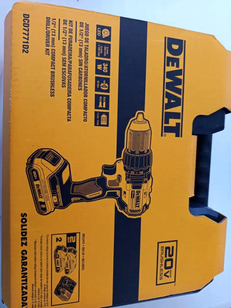 Taladro atornillador DeWalt 20V sin escobillas - 1