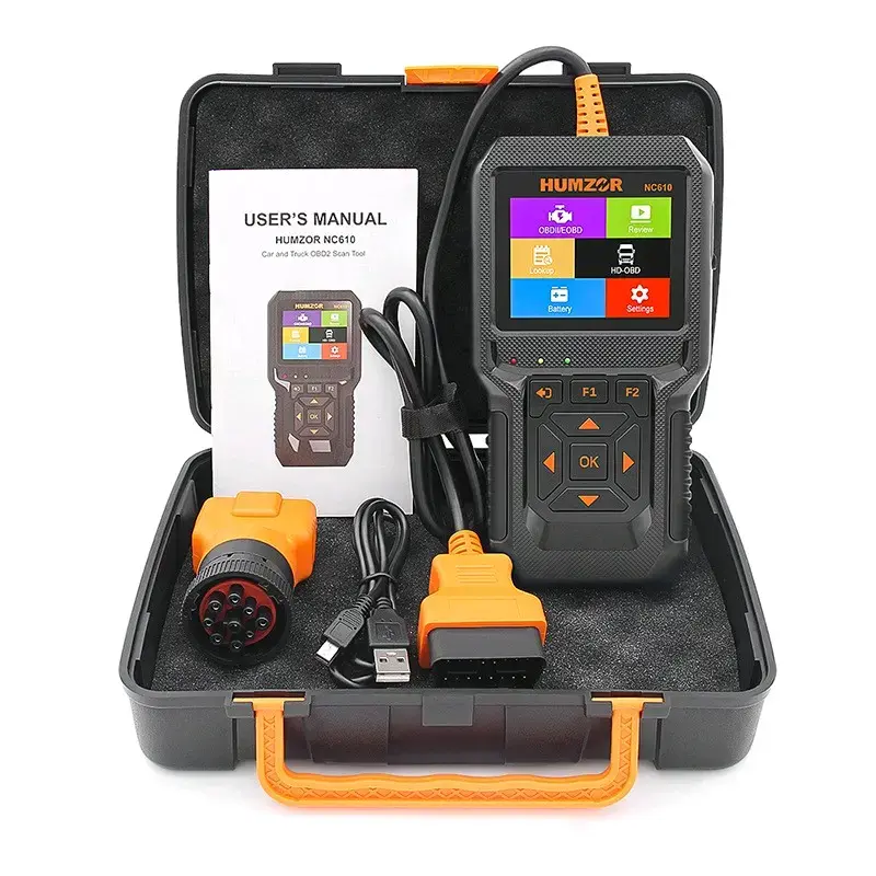 scáner automotriz HUMZOR NC610 OBD2 12 y 24 volteo