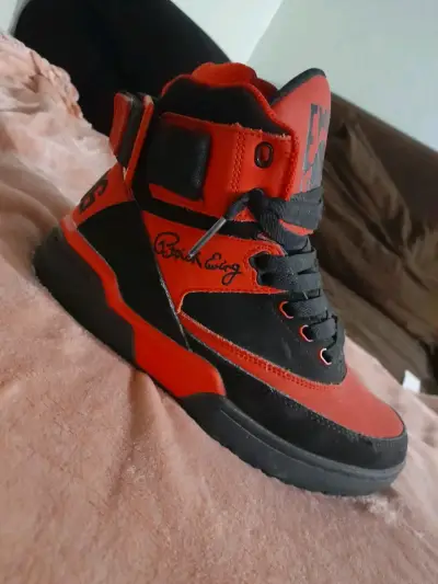 Zapatillas deportivas Patrick Ewing rojas y negras - miniatura 1