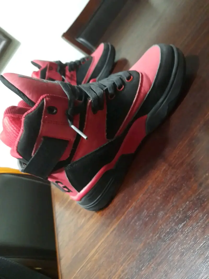 Zapatillas deportivas Patrick Ewing rojas y negras - 2