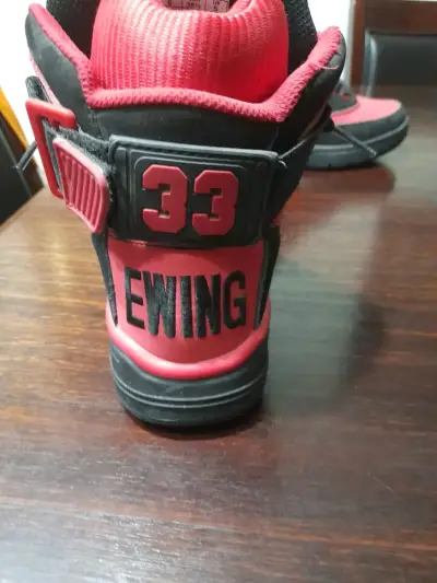 Zapatillas deportivas Patrick Ewing rojas y negras - miniatura 5