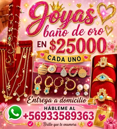 Joyas baño oro elegantes y brillantes - miniatura 3