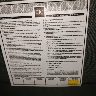 Cama matrimonial con colchón incluido CIC - miniatura 2