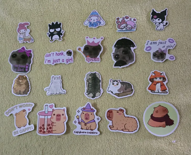 Pack de 5 stickers temáticos personalizados - 3