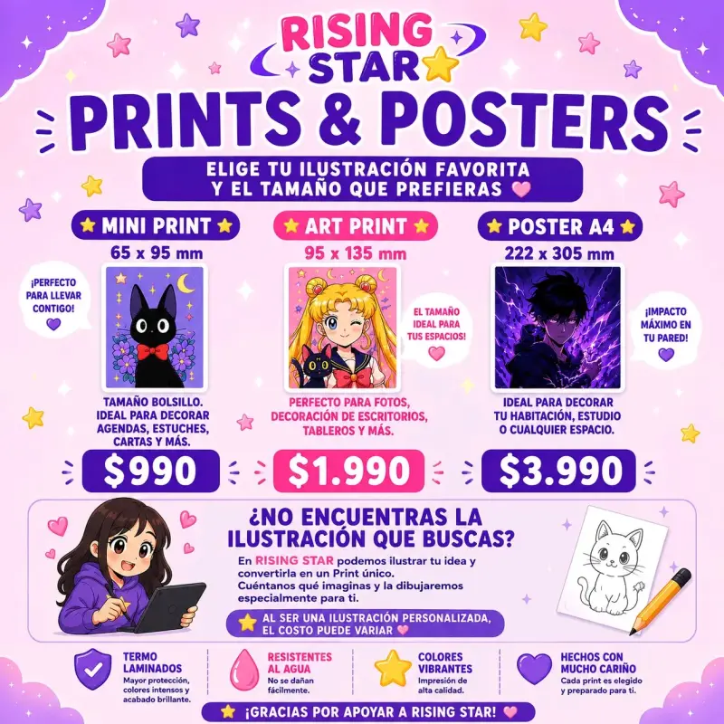 Poster A4 ilustración decorativa - 1