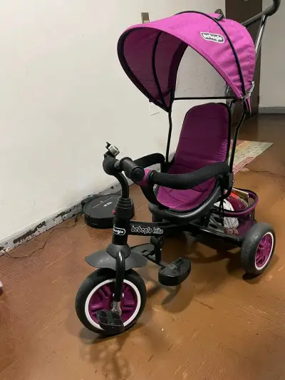 Triciclo para niños Bebeglo con toldo - miniatura 2