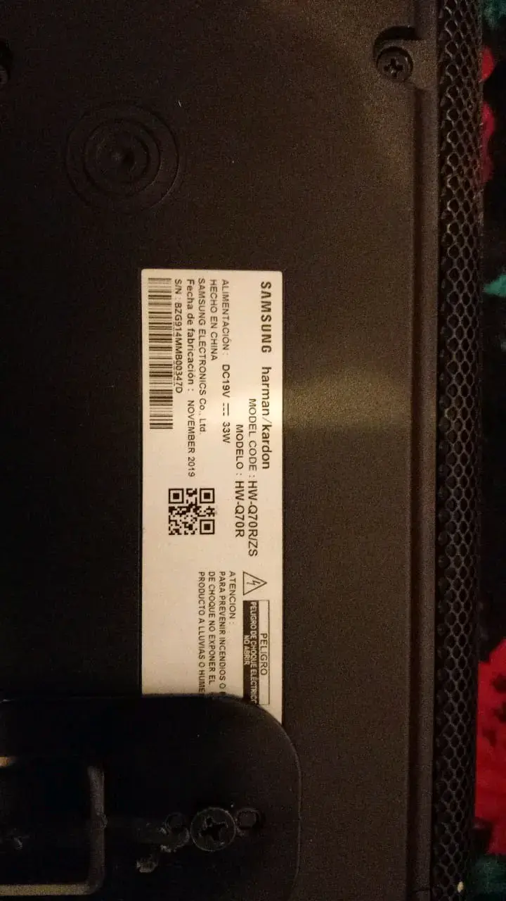 Barra de sonido Samsung HW-Q70R - 1