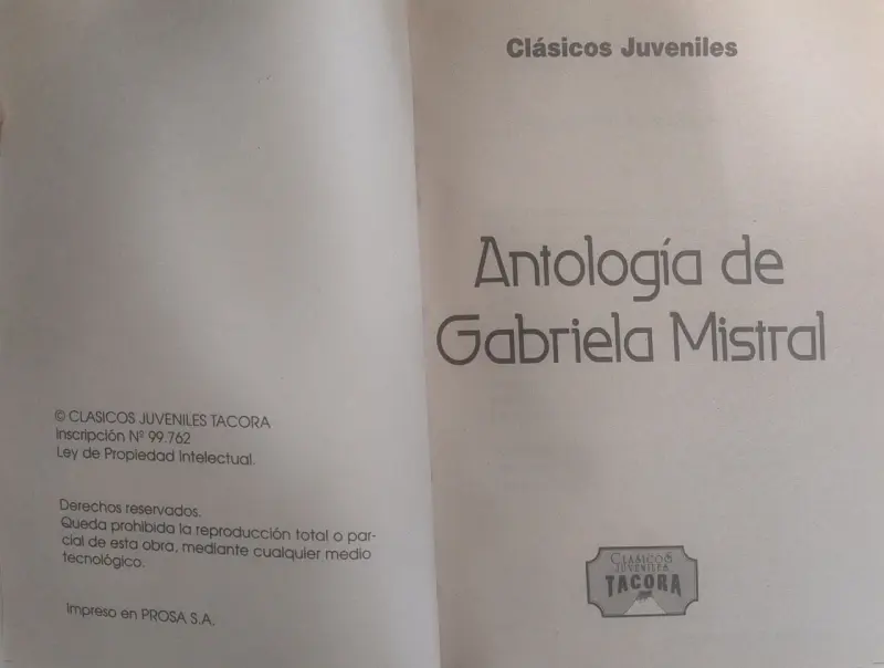 Antología Poética de Gabriela Mistral - 2