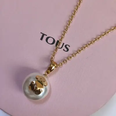 Collar Tous con colgante de perla y oso - miniatura 2