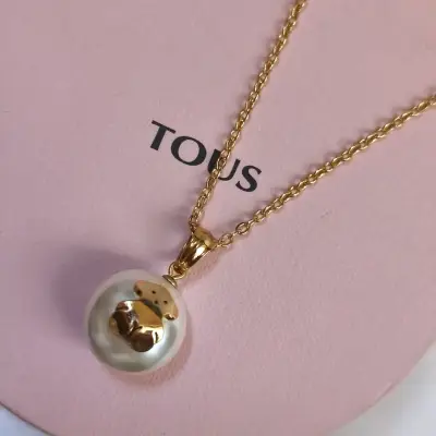 Collar Tous con colgante de perla y oso - miniatura 3