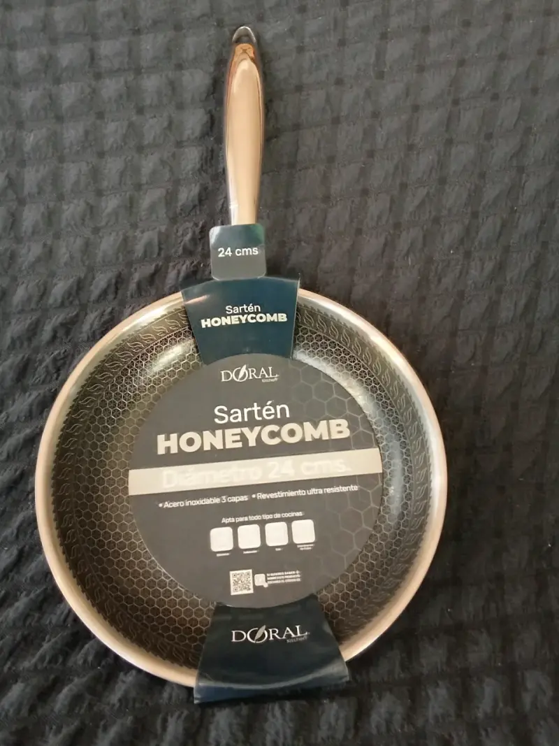 Sartén Doral Honeycomb 24 cm acero inoxidable - 6