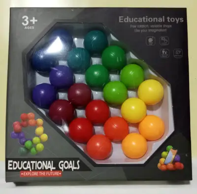 Juguete educativo de bolas de colores - miniatura 1