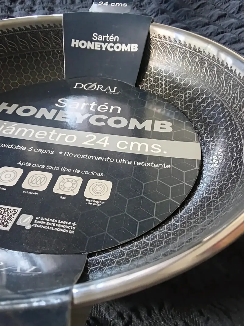 Sartén Doral Honeycomb 24 cm acero inoxidable - 11